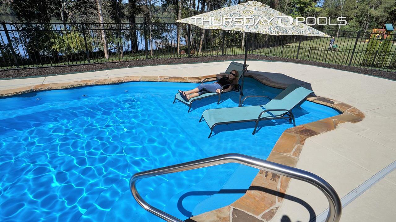Which Thursday Pools Pool Designs are Best for Tanning Ledges?