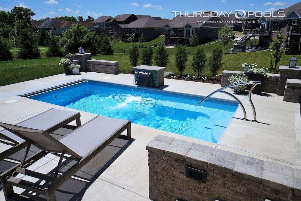 Spa Fiberglass Pool Design Thursday Pools