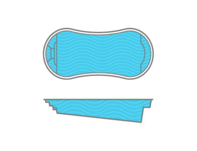 small fiberglass pool