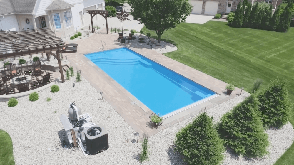 Thursday Pools Aspen Aerial wide shot