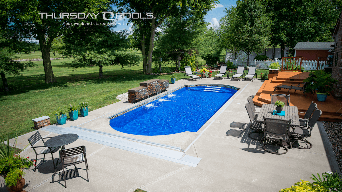 Thursday Pools Cathedral Pool with waterfall