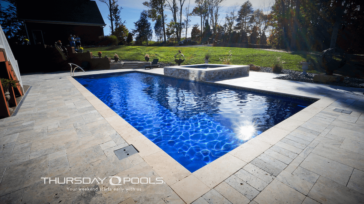 Thursday Pools Goliath Pool with Square Spa