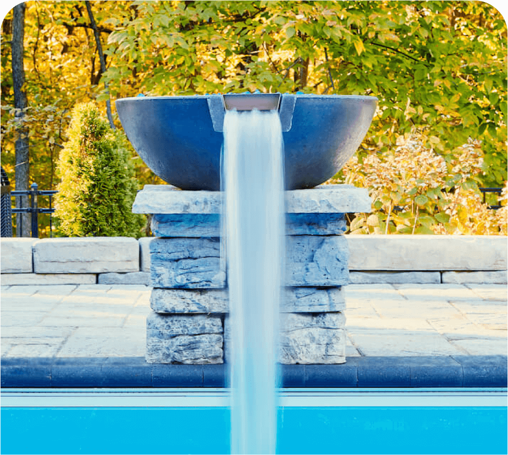 Thursday Pools Pool features - waterfall