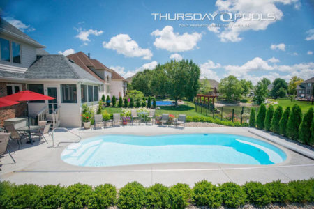 Thursday Pools side view of Titus pool