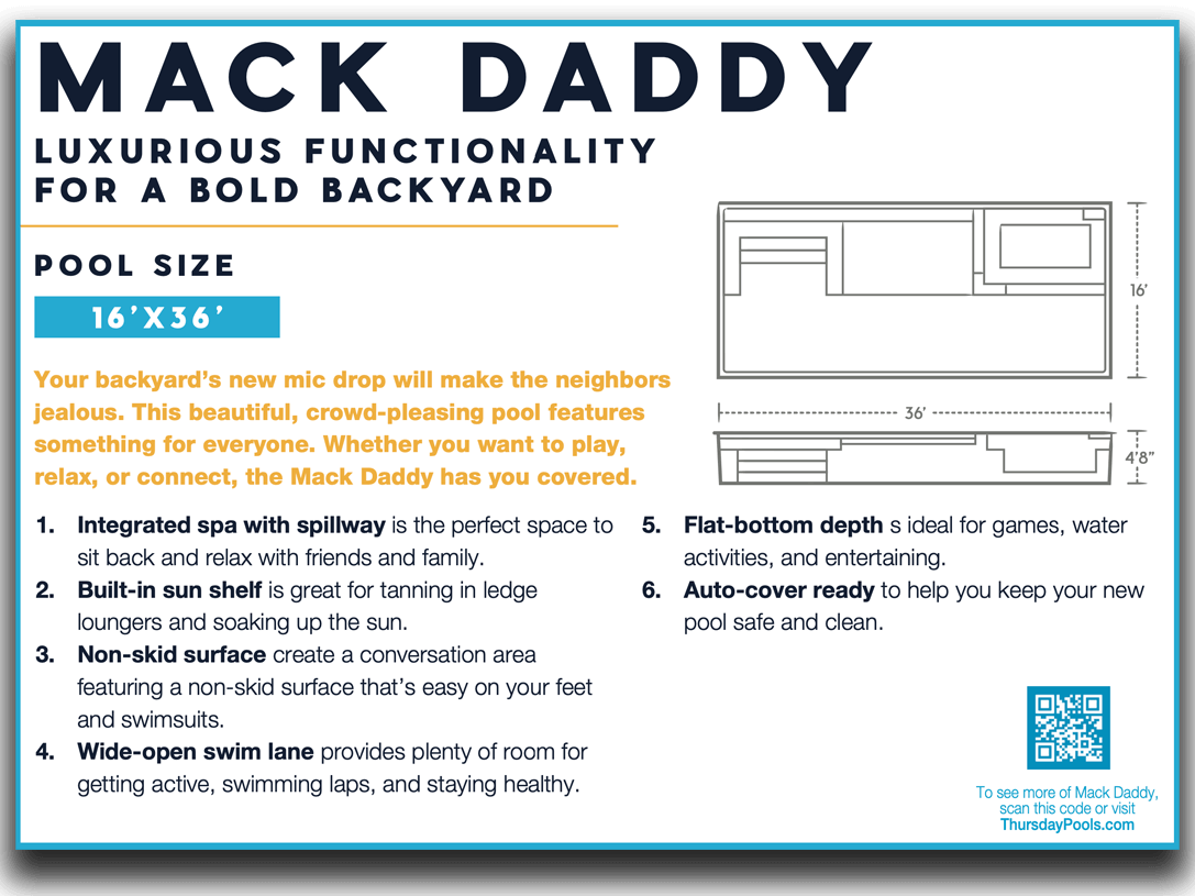 Pool Model Sell Sheets