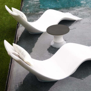 You could win a Ledge Lounger chaise and table set by sharing your #MyThursdayPool