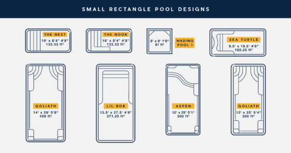 Thursday Pools Small Rectangle Fiberglass Inground Pools