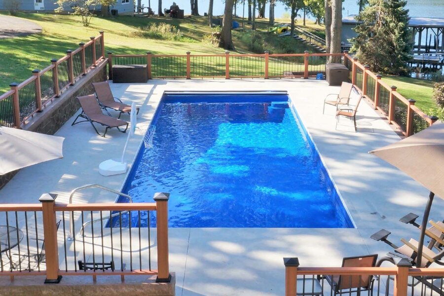 Small Rectangular Fiberglass Pool Rectangle Fiberglass Pools - Thursday Pools