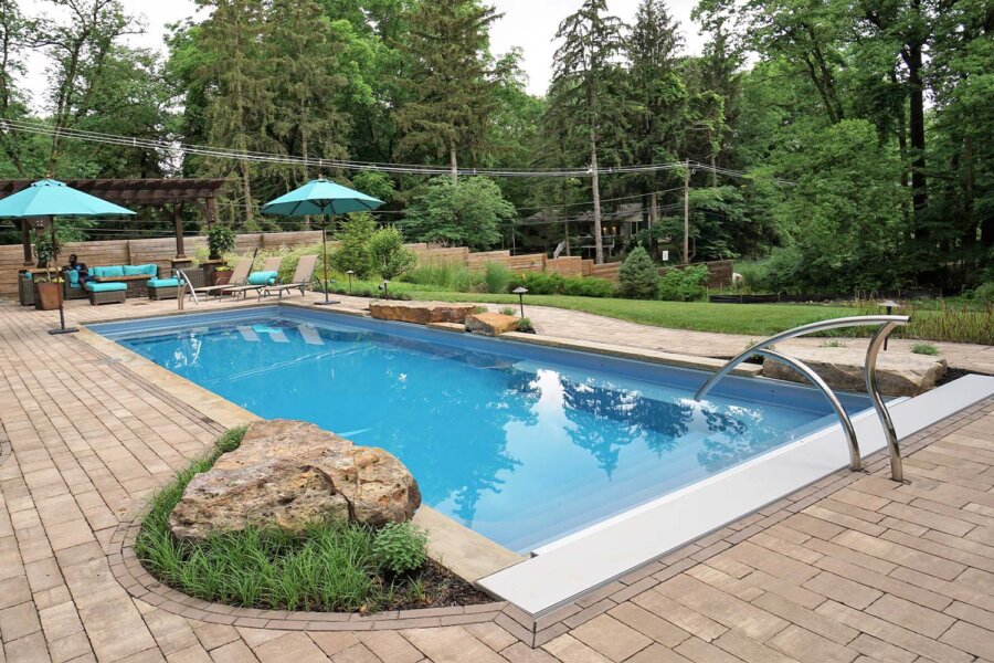 Rectangle Fiberglass Pools - Thursday Pools