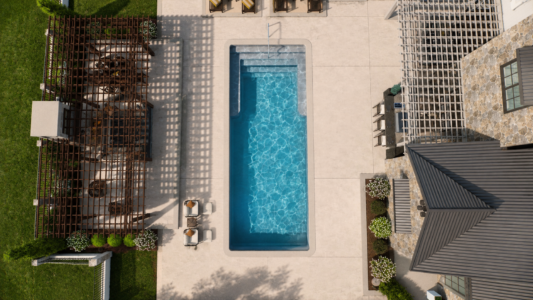 Big Bob fiberglass pool by Thursday Pools